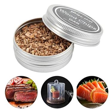 Imagem de 8 PÇS Kit de Fumador Chips Madeira para Whiskey e Cocktails Bebidas Fumadas Comida Vinho Carne Queijo Café Sorvete Serragem Frutas Naturais Sem Aditivos Rápido Artesanal Presente Iniciante Profissiona