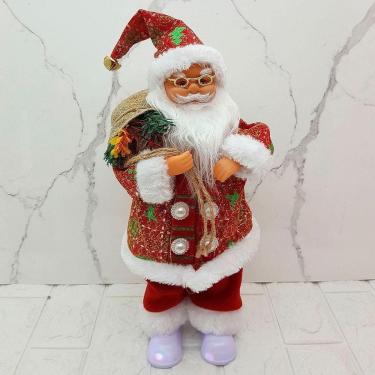 Imagem de Boneco Papai Noel Musical Com Movimentos Natal Enfeite 40cm