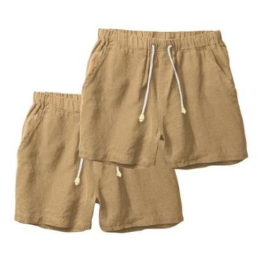 Imagem de Kit 2 Bermudas em Linho Masculina Short Leve e Moderno-Masculino