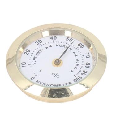 Imagem de Alomejor Liga Mini Guitarra Violino Caso Higrômetro Medida Redonda Medidor de Umidade para Instrumentos Musicais