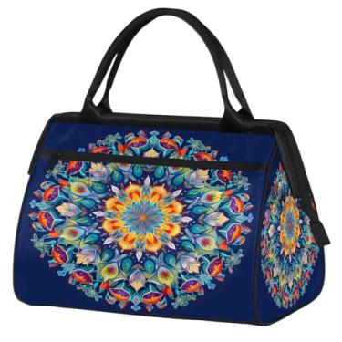 Imagem de Bolsa pequena para o fim de semana para mulheres, homens, animal, libélula, verde, galáxia, dobrável, bolsa de ginástica, bolsa de ginástica, Cor: 11, 15.2*8.3*11.6 inch