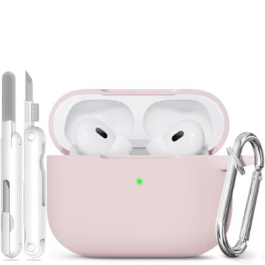 Imagem de Capa para Airpods Pro 3 (2025), capa de silicone macio para Apple AirPods Pro 3ª geração, capa com limpeza e chaveiro, à prova de choque e proteção antiarranhões