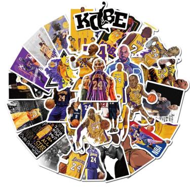 Imagem de Adesivos Kobe Bryant Anime Cartoon 50 peças de PVC impermeável
