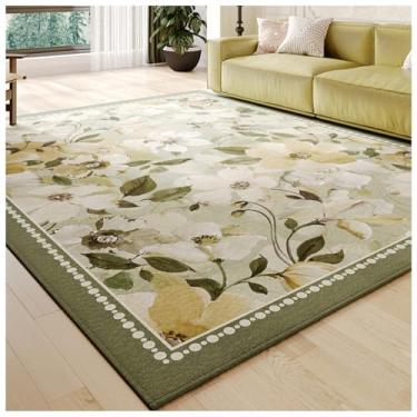 Imagem de SPXMQSS Tapete lavável, tapetes grandes de pilha baixa para sala de estar, antiderrapante, resistente ao desgaste, para sala de estar, quarto, sala de jantar, escritório, 200 x 250 cm