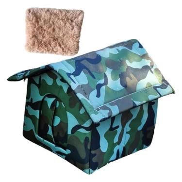 Imagem de Baoblaze Casinha de Gato, Acessórios Decorativos, Versátil, em Tecido Oxford, Equipamentos para Brincar em Todas as Estações, para Filhotes e Gatos, Ideal para, Green L