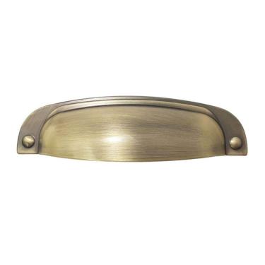 Imagem de Puxador 2773 Quebec Concha Ouro Velho Escovado Torralba para Móveis Armários e Gavetas