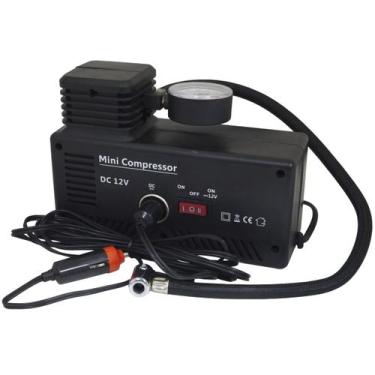 Imagem de Mini Compressor de Ar Automotivo Elétrico 2 em 1 Portátil 12V 300 Psi 