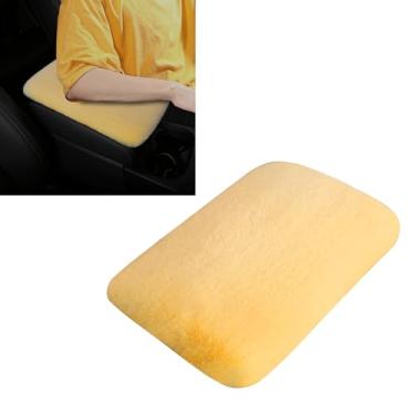 Imagem de Lecctso Capa de console central, capa de descanso de braço para carro, protetor de capa de assento de apoio de braço peludo, protetor de caixa de assento macio e confortável para decoração de console