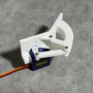 Imagem de XHM Awesome Dobradiça de servo motor - Peças de dobradiça de porta de escotilha e acessórios servo, perfeita para projetos de robótica/fabricante Arduino Raspberry Pi DIY (1, branco)