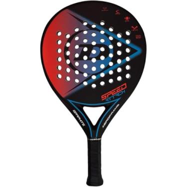 Imagem de Raquete de Padel Dunlop Speed Attack - Preto/Vermelho/Azul, U, Unissex Adulto