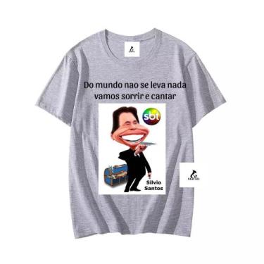 Imagem de Camiseta 100% Algodão Silvio Santos Homenagem Blusa Unissex - Macoli O