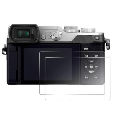 Imagem de pssped 2 peças protetoras de tela compatíveis com câmera Panasonic Lumix GX8, película de vidro temperado de dureza 9H de 0,25 mm, antirarranhões e impressões digitais