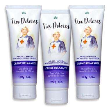 Imagem de Kit 3 Un Creme Relaxante Tia Dolores Arnica Lavanda Wintergreen 100gr WNF Alívio Muscular