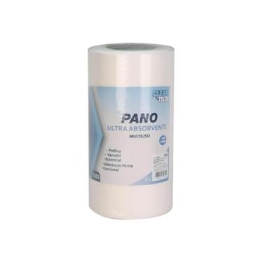 Imagem de Rolo de Pano Ultra Absorvente Multiuso, PP com Polpa de Madeira, 200 Folhas, 25x30cm, 624g