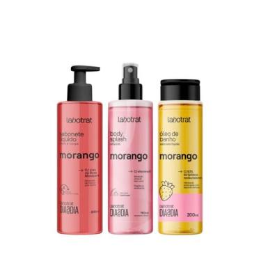 Imagem de Labotrat Dia a Dia Morango Sab 200ml + Body 190ml + Óleo de Banho 200m