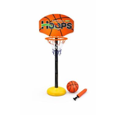 Imagem de Cesta De Basquete Infantil 115cm Ajustável Kit Completo Com Bola E Inf