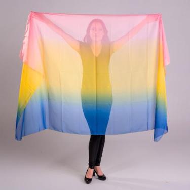 Imagem de Véu de Chiffon Degradê Ultra Leve Dança do Ventre - VEU-CHI-38 - Ateli