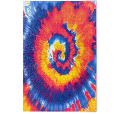 Imagem de Quebra-cabeça colorido vermelho tie dye 500 peças para adultos cenário arte animal decoração paisagem quebra-cabeças divertidos bobos, 500 peças, 52 cm x 37,8 cm