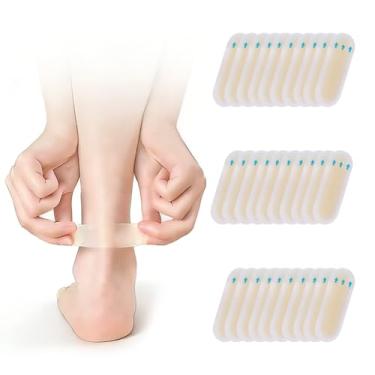 Imagem de Pacote com 30 protetores de calcanhar: ajusta-se às curvas sem levantar, ideal para usar sapatos novos, longas caminhadas e deslocamentos