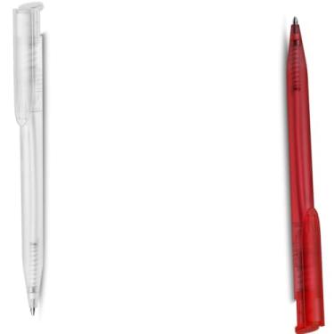 Imagem de Caneta Esferográfica Retrátil Executiva, Metal, Preta Fosca, 0.7mm, Corpo Cilíndrico, Grip Metálico, Acabamento Fosco, para Escrita Geral, 14cm (Preto e Transparente)