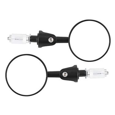 Imagem de aqxreight Par Espelhos Retrovisores da Extremidade do Guiador Braço Amplo ângulo de Visão para Motocicleta ângulo de Visão da Bicicleta Equitação Ar Espelho Retrovisor Motocicleta do Guiador Lateral