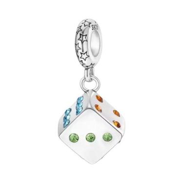 Imagem de Anel Pingente De Contas Com Design De Caveira E Dados Borboleta Para A