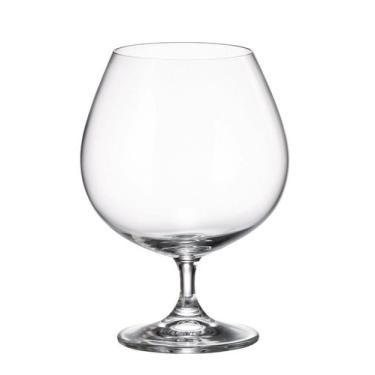 Imagem de Jogo Com 6 Taças De Cristal Bohemia Colibri Brandy 690ml