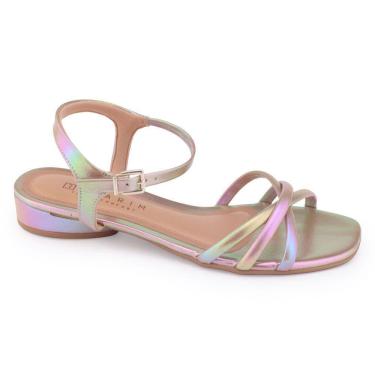 Imagem de Sandália Feminina Ramarim 23-23254 salt baixo metal furtacor