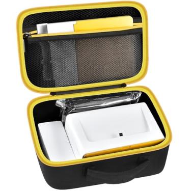 Imagem de Capa compatível com Kodak Dock Plus/para Kodak Dock Premium Wi-Fi portátil 10 x 15 cm (zíper preto e amarelo)