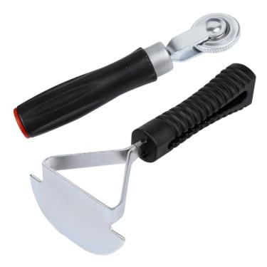 Imagem de Hovom 2 peças de ferramentas de reparo de pneus, rolo de compressão de pneu e kit de ferramentas raspador de forro interno, rolo de remendo de pneus, kit de ferramentas de remendo de pneus de carro