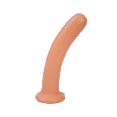 Imagem de Prótese Maciça 9x4cm Brinquedo Erótico Resistente Toque Natural Com Ventosa Fixadora KT151 (BEGE)