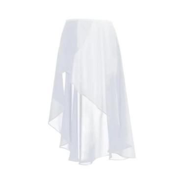 Imagem de Saia Longa De Chiffon Para Mulheres, Ajustável Com Fivela, Vestido Tut