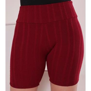 Imagem de Short Cintura Alta Ribana Prime - Vinho - M - EMPÓRIO J, Vinho, M