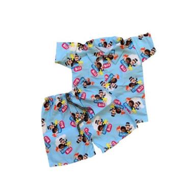 Imagem de Conjunto Infantil Menino Mauricinho Mundo Bita Azul - Top Baby, 4 Anos