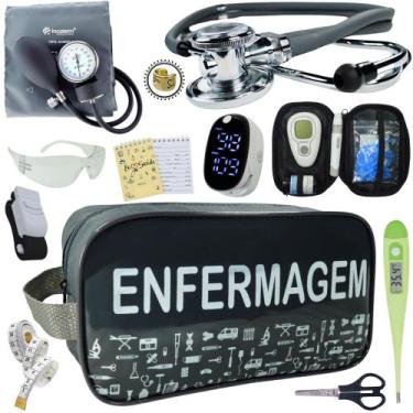 Imagem de Kit Enfermagem Aparelho Pressão Esteto Frete Grátis Promocao - Love Sa