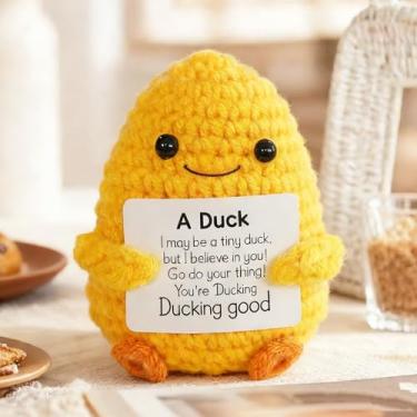 Imagem de Kit de animal de crochê fofo – decoração feita à mão em estilo tartaruga de Natal com desenho animado, artesanato, faça você mesmo, presente para Natal, festival, aniversário para mulheres ou homens