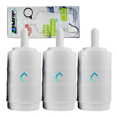 Imagem de Kit 3 Filtro Refil Torneira Filtro Bica Móvel Lorenzetti