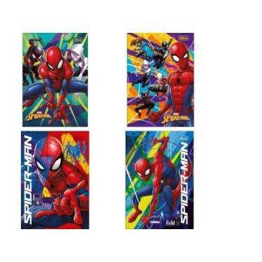 Imagem de Caderno Brochura 1/4 Capa Dura 80 Fl Spiderman Tilibra