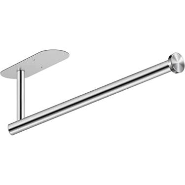 Imagem de Suporte de Papel Higiênico para Banheiro Aço Inoxidável 304 Alta Resistência Montado na Parede Toalha Mão Rolo Cozinha Multifuncional Suporta Embalage