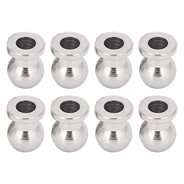 Imagem de SPYMINNPOO Amortecedor de Choque Rc Bola Cabeça Amortecedores Duráveis ​​para Hpi/hsp/axial/redcat 1/10 Rc Carro Prata 8 Peças para Acessório