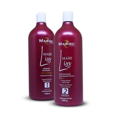 Imagem de Kit Alisante Mairi Liss Gold 1L Cristalização Térmica Mairibel - Progr