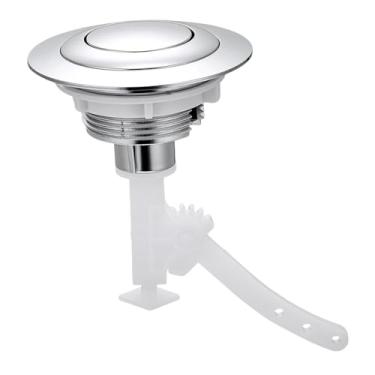 Imagem de Fenteer Botão de descarga único para vaso sanitário, fácil instalação, 40 mm, 50 mm, 60 mm, universal, peça de reposição para caixa acoplada, ideal para