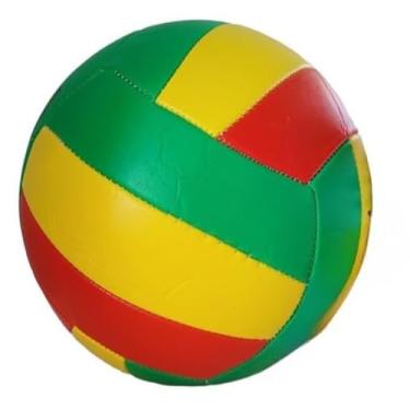 Imagem de Bola De Vôlei Areia Feminina Masculina E Volleyball Quadra Areia Couro Sintético