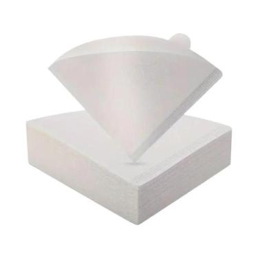 Imagem de Filtro De Café Em Papel Em Forma De V 40/120 PCS Para Cafeteira Manual