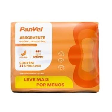 Imagem de Absorvente Panvel Essencial Cobertura Suave Com Abas 32 Unidades