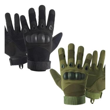 Imagem de Luva Tatica Paintball Militar Proteçao Preto M