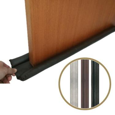 Imagem de Protetor Veda Fresta de Porta 60 70 80 90 Impermeável - DOMIK, PRETO, 