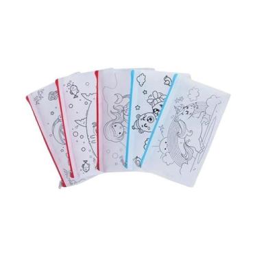 Imagem de Estojo De Canetas Colorido Para Crianças Em Tecido Não Tecido Com Padr