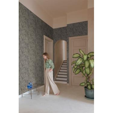 Imagem de Papel de Parede Maison Folhagem Cinza MN2013