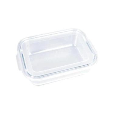 Imagem de Conjunto 2 Potes Marmita Vidro Retangular C/Tampa 640ml MOR